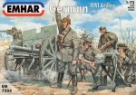 EMHAR 7204 - 1:72 German Artillery w/ 76mm 96 n/A Field Cannon WWI
