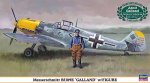 HASEGAWA 09879 - 1:48 Bf-109 E Galland + figure