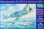 UNIMODELS 48-432 - 1:48 Messerschmitt Bf 109 G6 / R3 (Finish Air Force )