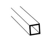 PLASTRUCT 90621 - Profil kwadratowy 3,2 mm x 3,2 mm x 375 mm ( wewnątrz pusty )