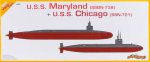 DRAGON / CYBER HOBBY 1047 - 1:350 USS Maryland + USS Chicago
