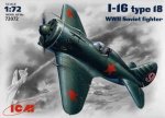 ICM 72072 - 1:72 I-16 type 18, WWII Soviet Fighter