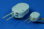 RB MODEL 350L04 - 1:350 Lufy 305 mm (4 szt.) i 152mm (12 szt.) do Borodino, Imperator Aleksander III, Orieł, Kniaz Suworow, Sława