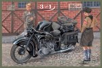 IBG 35001 - 1:35 BMW R12 with sidecar - civilian version