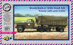 PST 72062 - 1:72 Studebaker US6 Tractor with semi-trailer