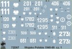 TORO MODEL 72D07 - 1:72 Wojsko Polskie 1945-65 cz.1