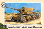 PST 72027 - 1:72 Pz.Kpfw.753(r) Heavy Tank with 7,5 KwK L/40 gun