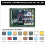 VALLEJO Model Color Set 70111 - American Civil War