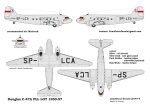 LIMAOSCAR 1444 - 1:144 Douglas C-47 LOT 1950-57 / 1950-55