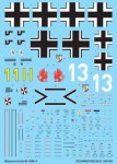 TECHMOD 24010 - 1:24 Messerschmitt Bf-109E-4 w/masks