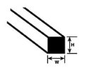 PLASTRUCT 90709 - Profil kwadratowy 0,3 mm x 0,3 mm x 250 mm