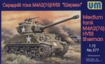 UNIMODELS 377 1/72 M4A2(76)W HVSS Sherman