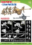DRAGON 7374 - 1:72 7,5cm PaK 40 w/gun crew