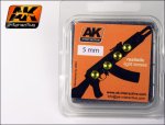 AK INTERACTIVE 220 - Lenses for Vehicle Lights - 5 mm - Amber