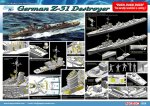 DRAGON 1054 - 1:350 German Z-31 Destroyer