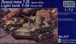 UNIMODELS 217 - 1:72 Soviet Light Tank T-26 wz.1933