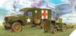 ACADEMY 13403 - 1:72 U.S. Ambulance & Towing Tractor