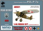 TORO MODEL 48S01 - 1:48 PZL P.7a Polish Fighter Plane