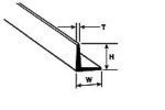 PLASTRUCT 90504 - Kątownik 3,2 mm x 3,2 mm x 375 mm
