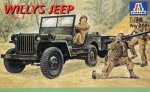 ITALERI 0314 - 1:35 Willis MB Jeep with Trailer