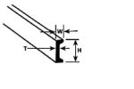 PLASTRUCT 90531 - Ceownik 1,6 mm x 0,9 mm x 250 mm