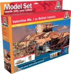 ITALERI 73006 - 1:72 Valentine Mk.I with Infantry