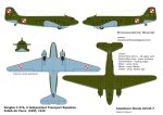 LIMAOSCAR 1447 - 1:144 Douglas C-47 Poland Gov.Squadron 1947 / LWP 1945