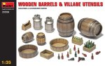 MINIART 35550 - 1:35 Wooden Barrels & Village Utensils