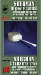 TORO MODEL 35017 - 1:35 Sherman - 76mm metalowa lufa działa z hamulcem , jarzmo z pokrowcem