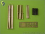 MASTER 24-004 - 1:24 Lufy brytyjskich działek Hispano Mk II 20mm (4 szt.)