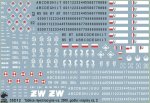 TORO MODEL 35D12 - 1:35 Tablice rejestracyjne wz.2000, godła i napisy eksploatacyjne pojazdów Wojska Polskiego cz.2