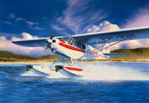 REVELL 04698 - 1:32 Piper PA-18-150 float plane
