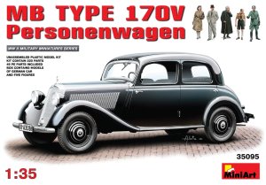 MINIART 35095 - 1:35 MB Typ170 V Personenwagen w/ 5 figures