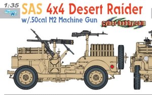 CYBER HOBBY / DRAGON 6681 - 1:35 Desert Raider SAS 4x4 w/.50 cal M2 M.G.