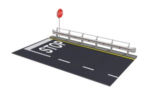 ITALERI 3864 - 1:24 Guard Rail and Road Section for display