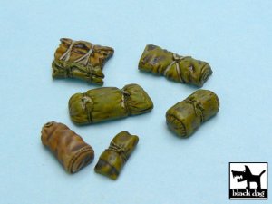 BLACK DOG T48018 - 1:48 Tentage + Bedrolls accessories set