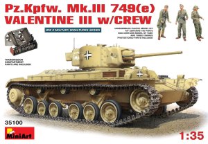 MINIART 35100 - 1:35 Pz.Kpfw. Mk.III 749(e).Valentine Mk.3 w/crew