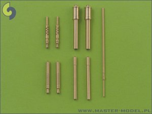 MASTER 48-017 - 1:48 Fw 190 A2 - A5 zestaw uzbrojenia (końcówki MG 17, lufy MG FF, lufy MG 151 wraz z osłonami) oraz rurka Pitota