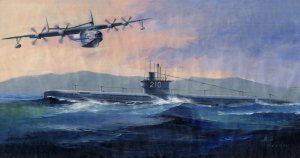 HOBBY BOSS 83515 - 1:350 PLAN Type 033 Submarine & SH-5 aircraft