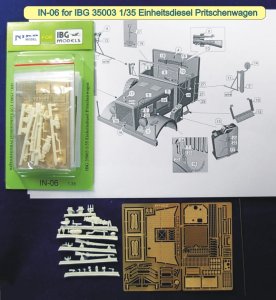 IBG 35IN06 - 1:35 Einheitsdiesel Pritschenwagen (resin parts and photo etched parts)