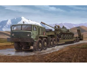 TRUMPETER 00211 - 1:35 MAZ-537G intermediate type with MAZ/ChMZASP 5247G semi-trailer