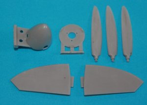 EXITO 32-001 - 1:32 Stateczniki poziome , kołpak i łopaty śmigła do Spitfire Mk.V b