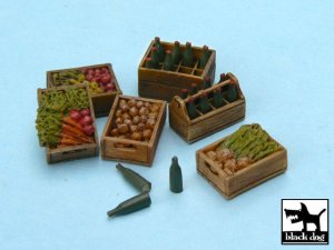 BLACK DOG T48011 - 1:48 Food Supplies 2 accessories set